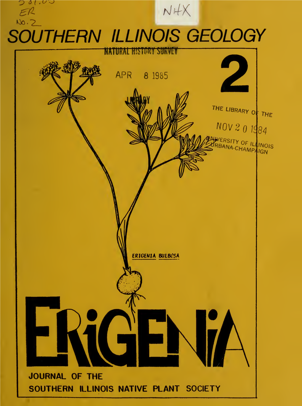 Erigenia : Journal of the Southern Illinois Native Plant Society