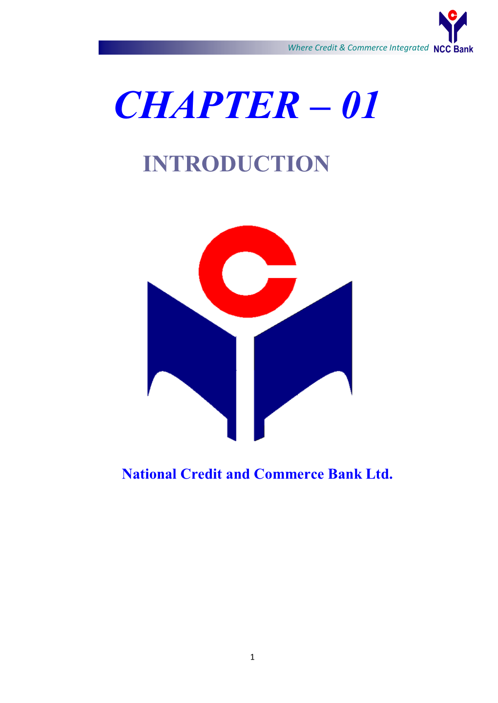 Chapter – 01 Introduction