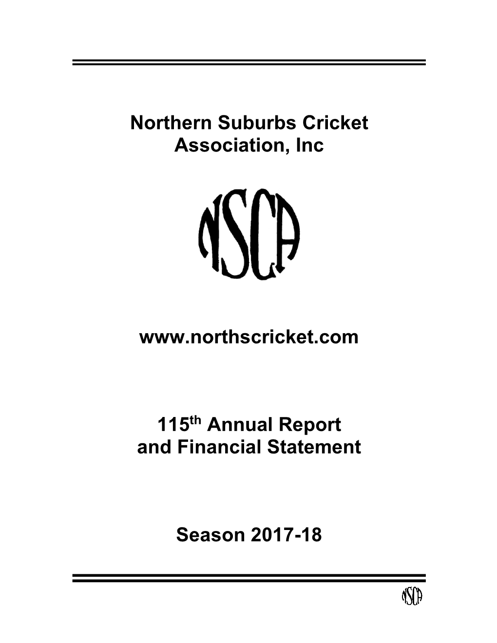 2017-18 NSCA Annual Report