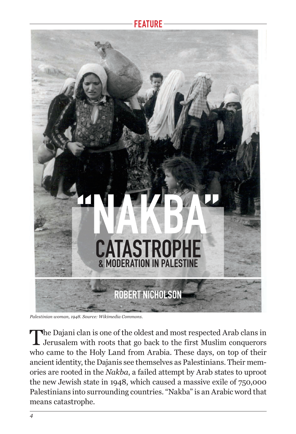 “Nakba” Catastrophe Robert Nicholson