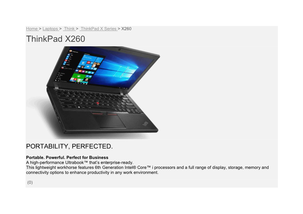 Thinkpad X260