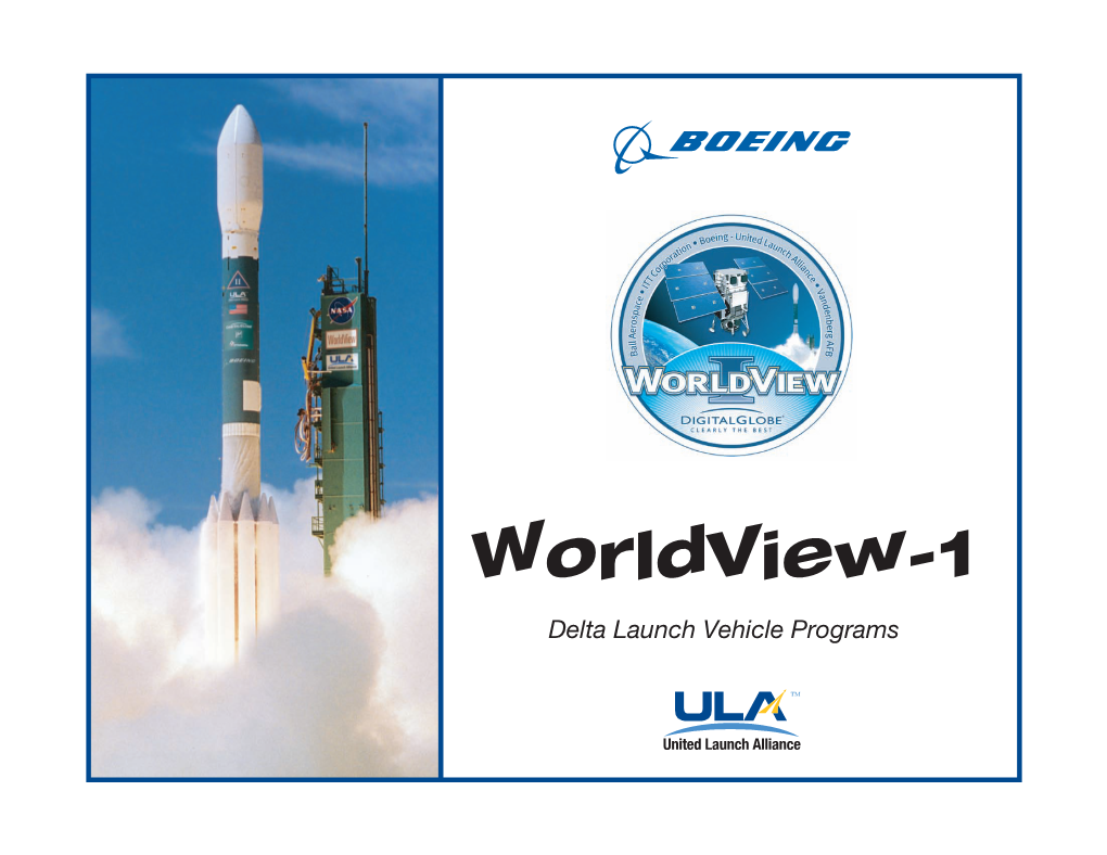 Worldview-1 Delta Launch Vehicle Programs