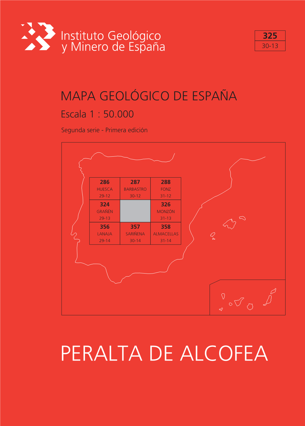 PERALTA DE ALCOFEA MAPA GEOLÓGICO DE ESPAÑA Escala 1:50.000
