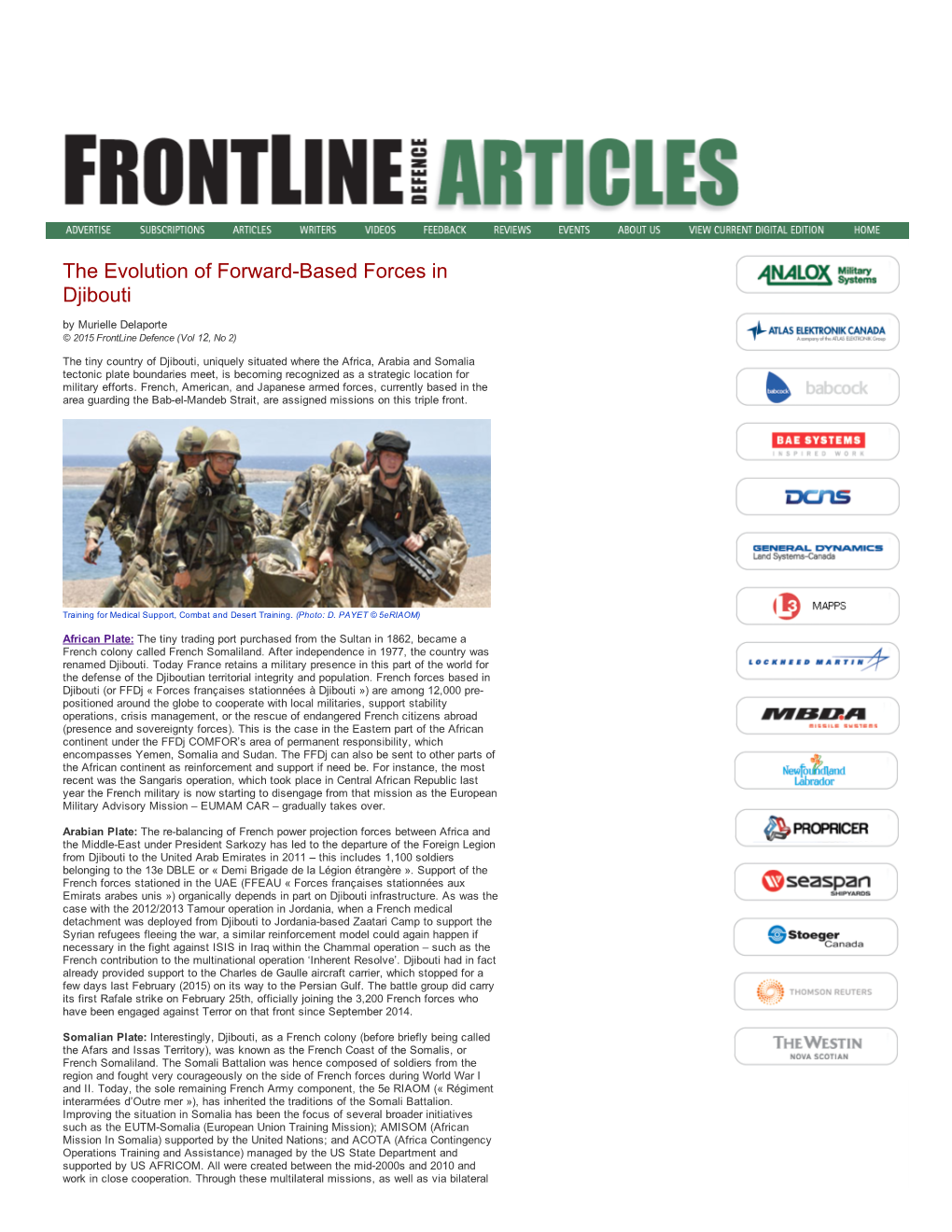The Evolution of Forwardbased Forces in Djibouti