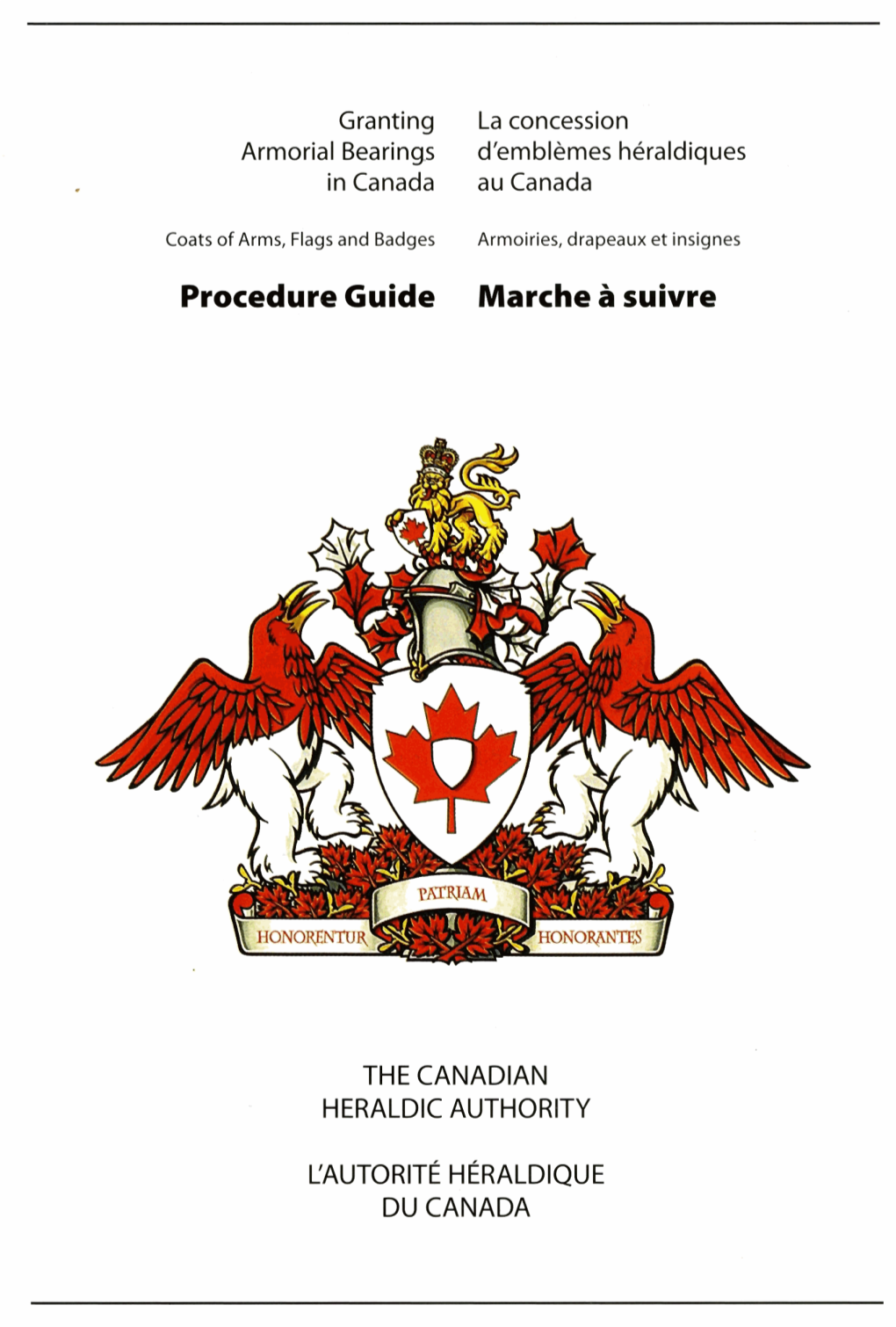 L'autoriteheraldique DU CANADA Cover Illustration