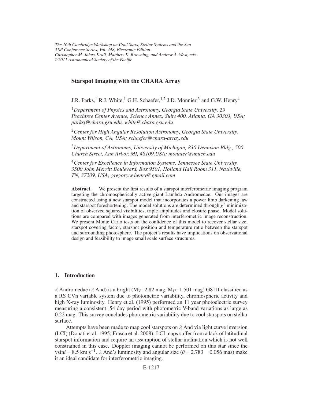 Starspot Imaging with the CHARA Array