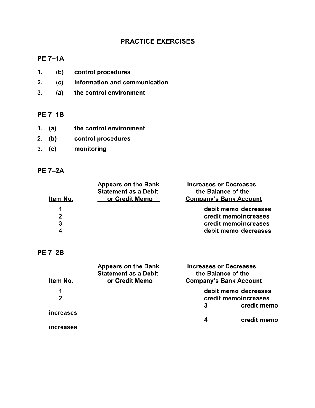 Practice Exercises s1