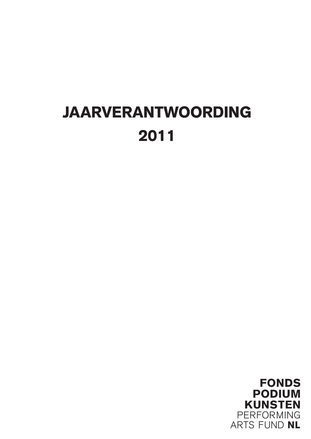 Jaarverantwoording 2011