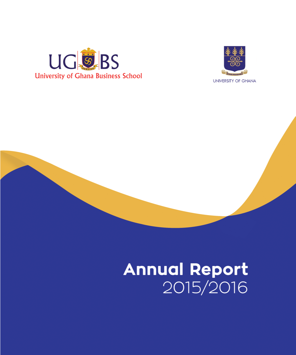 UGBS Annual Report 2015/2016