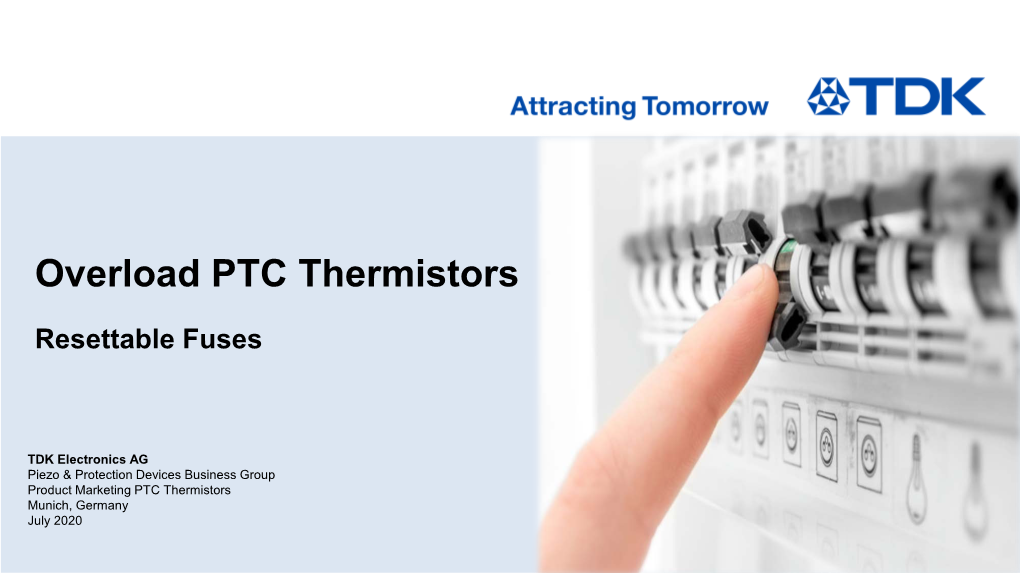 Overload PTC Thermistors