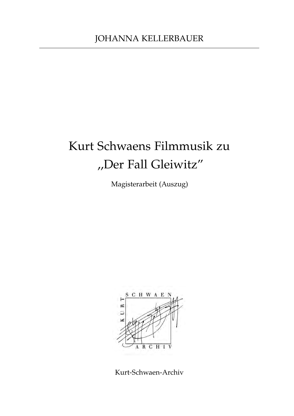 Der Fall Gleiwitz”