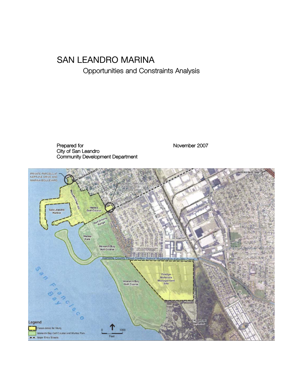 SAN LEANDRO MARINA Opportunities and Constraints Analysis