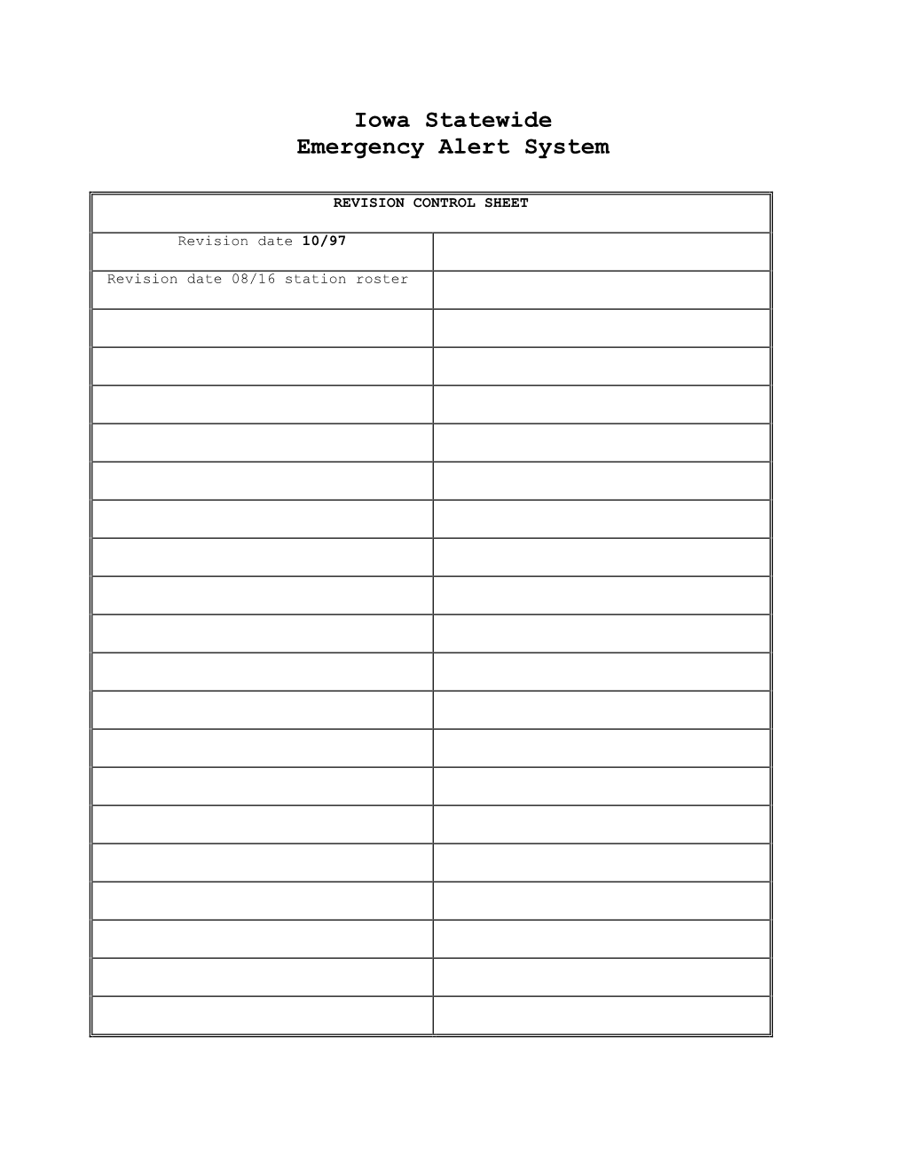 Iowa Statewide Emergency Alert System