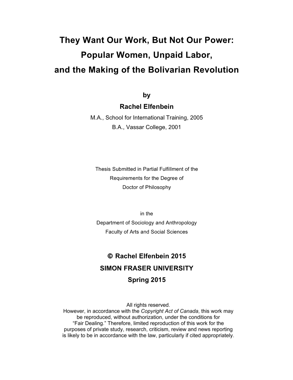 Popular Women, Unpaid Labor, and the Making of the Bolivarian Revolution