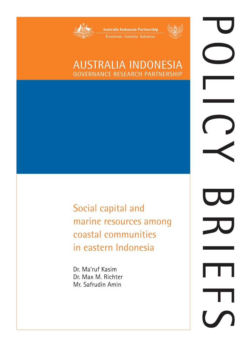 Australia Indonesia Australia Research Partnership Governance