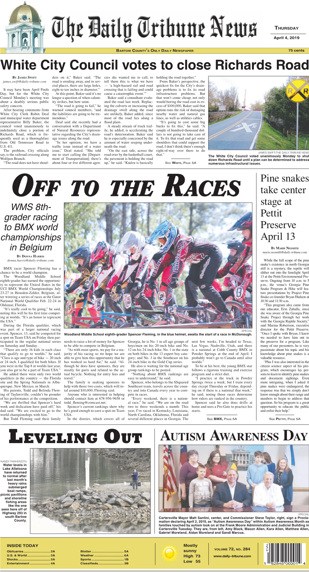 OFF to the RACES Take Center Stage at WMS 8Th- Grader Racing Pettit to BMX World Preserve Championships April 13