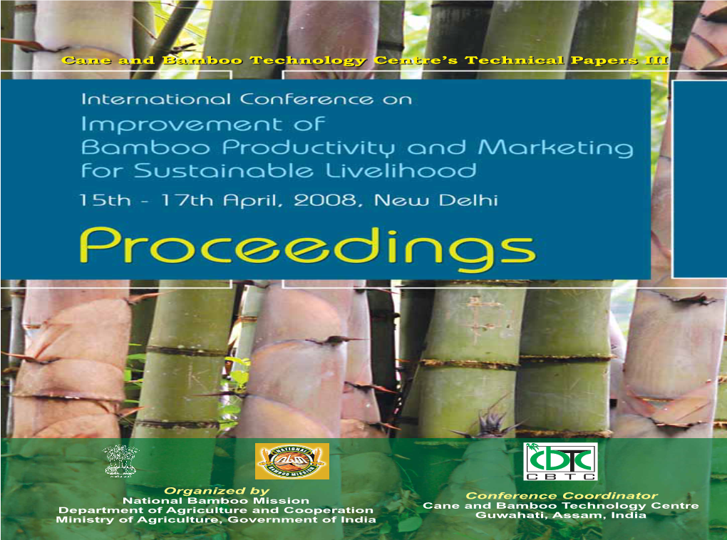 Cane and Bamboo Technology Centre's Technical Papers