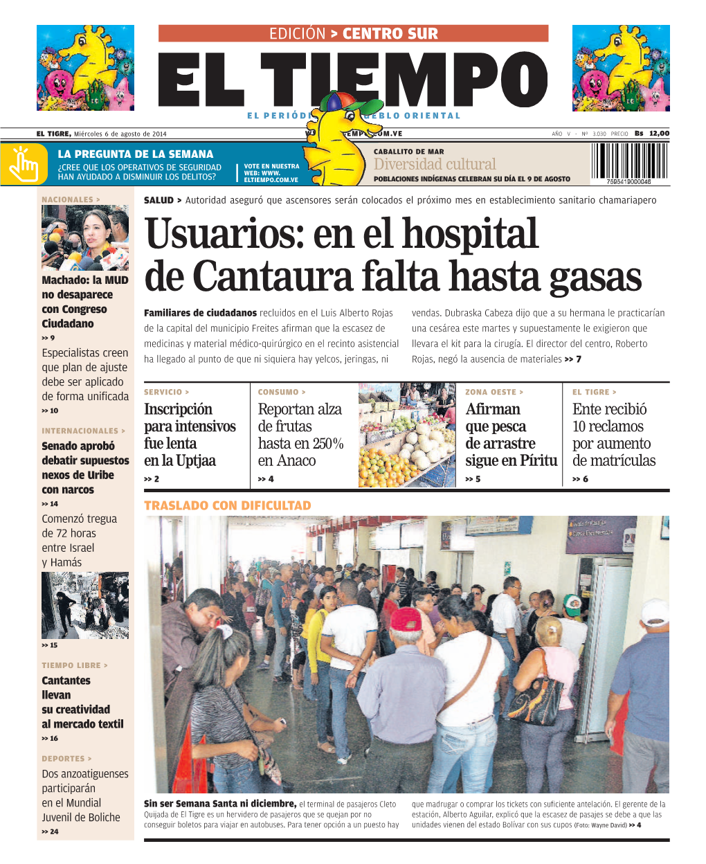 Usuarios: En El Hospital De Cantaura Falta Hasta Gasas