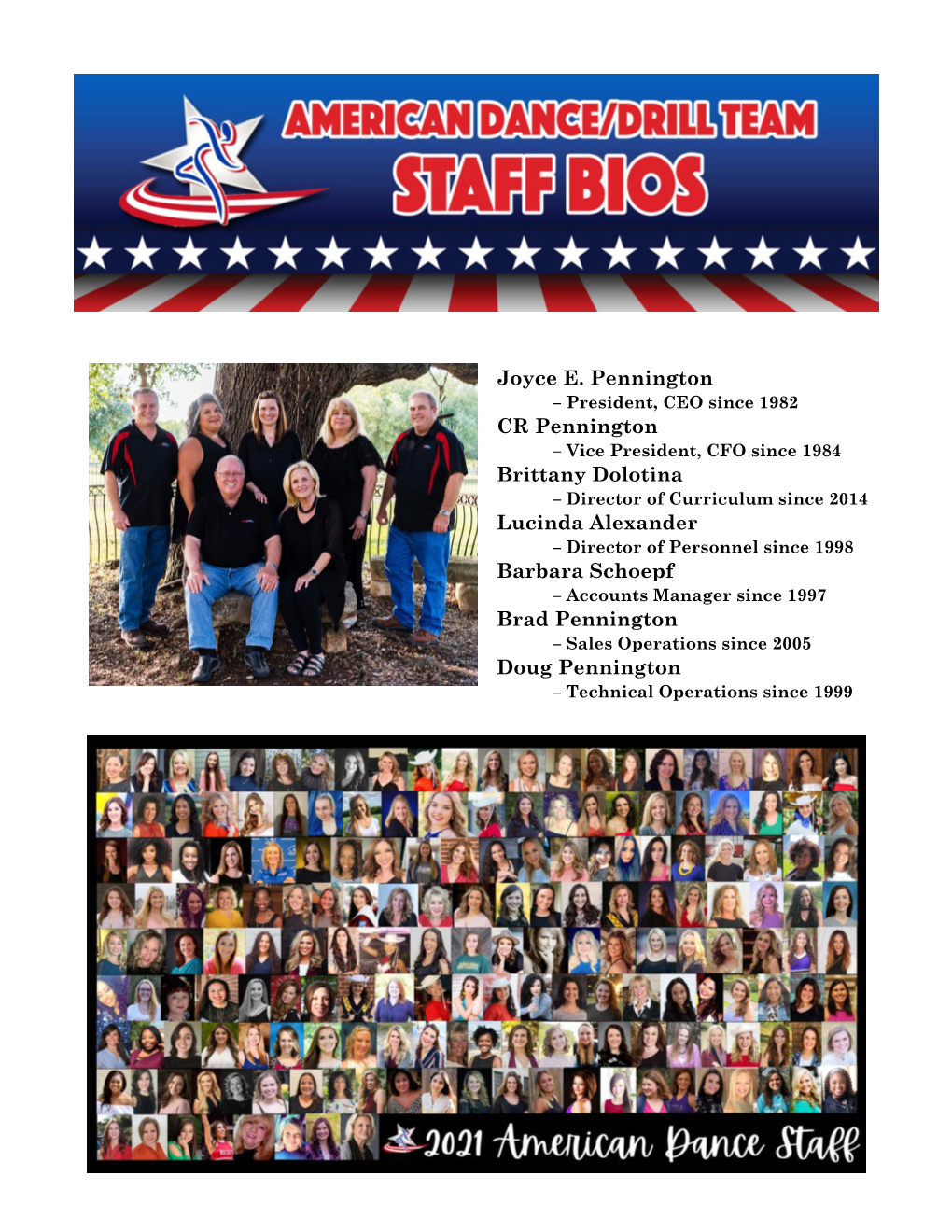 View Photos and Bios of Our ADTS Staff