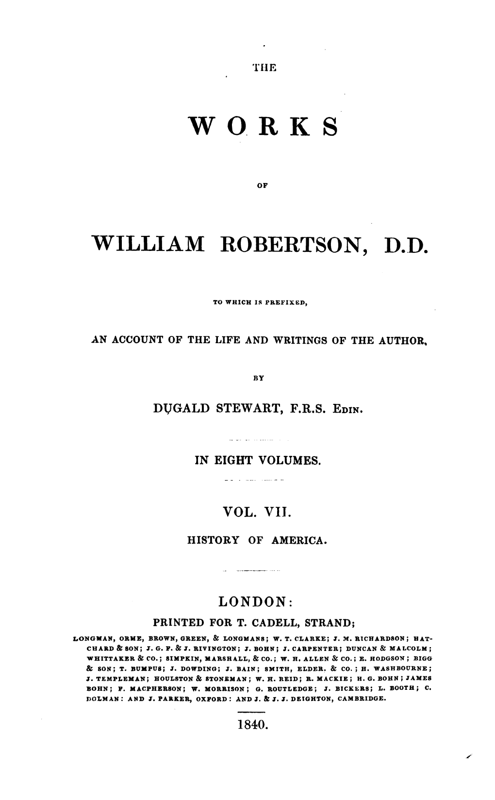 William Robertson, D.D