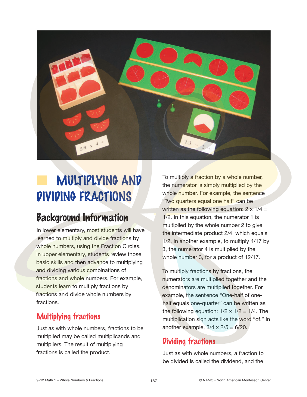 Multiplying and Dividing Fractions