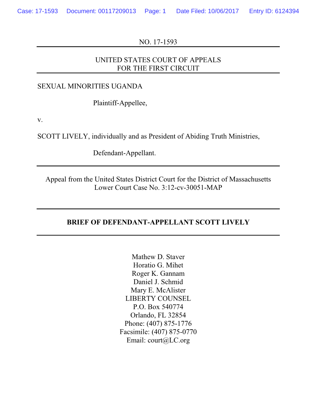 No. 17-1593 United States Court of Appeals for The