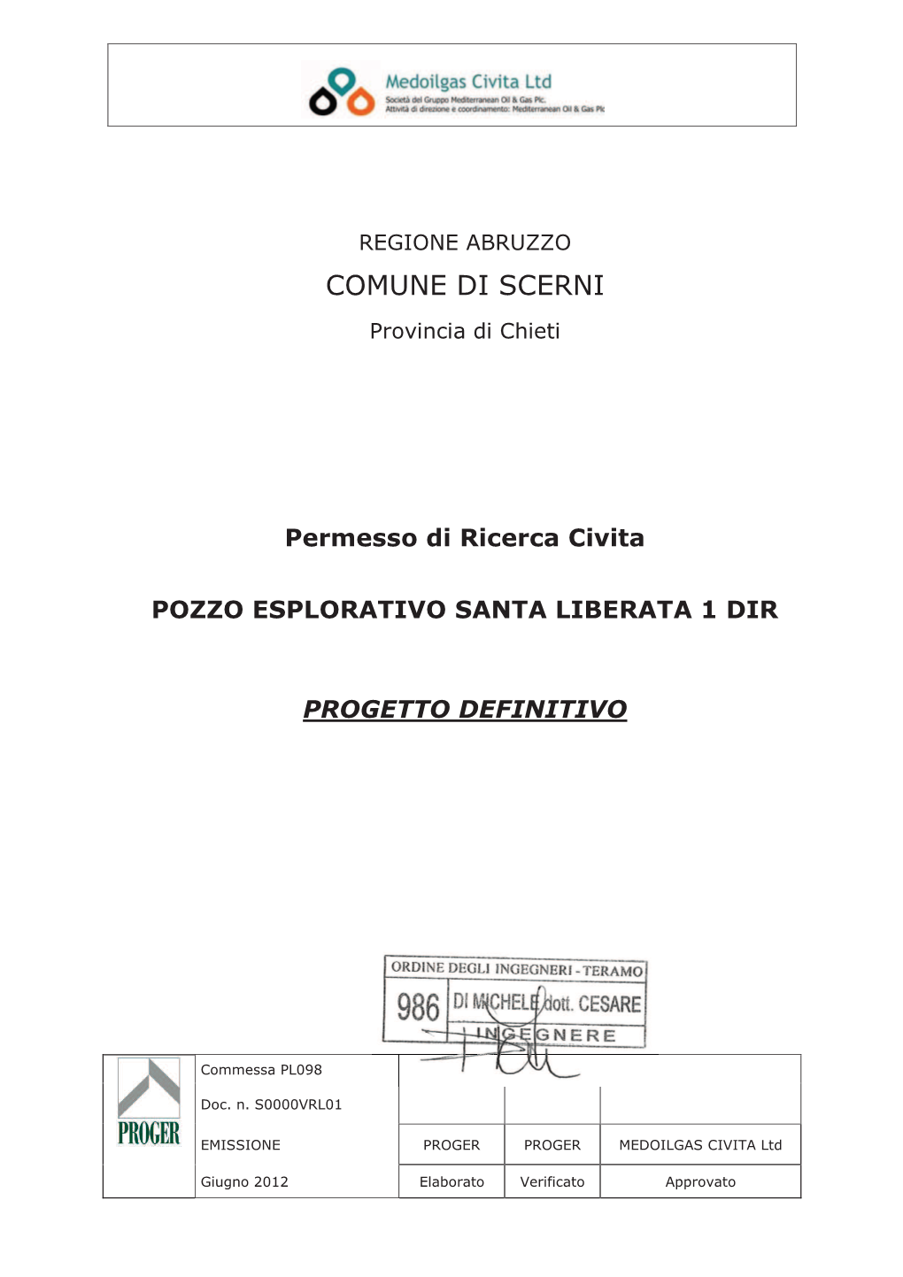 COMUNE DI SCERNI Provincia Di Chieti