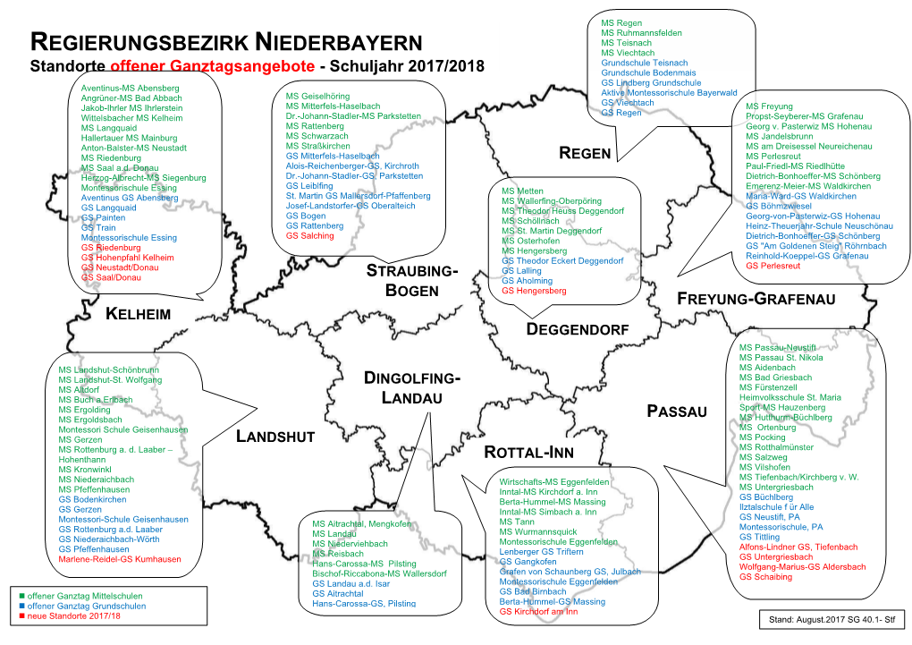 Regierungsbezirk Niederbayern