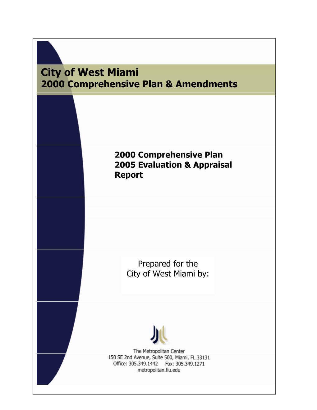 City of West Miami 2000 Comprehensive Plan & Amendments