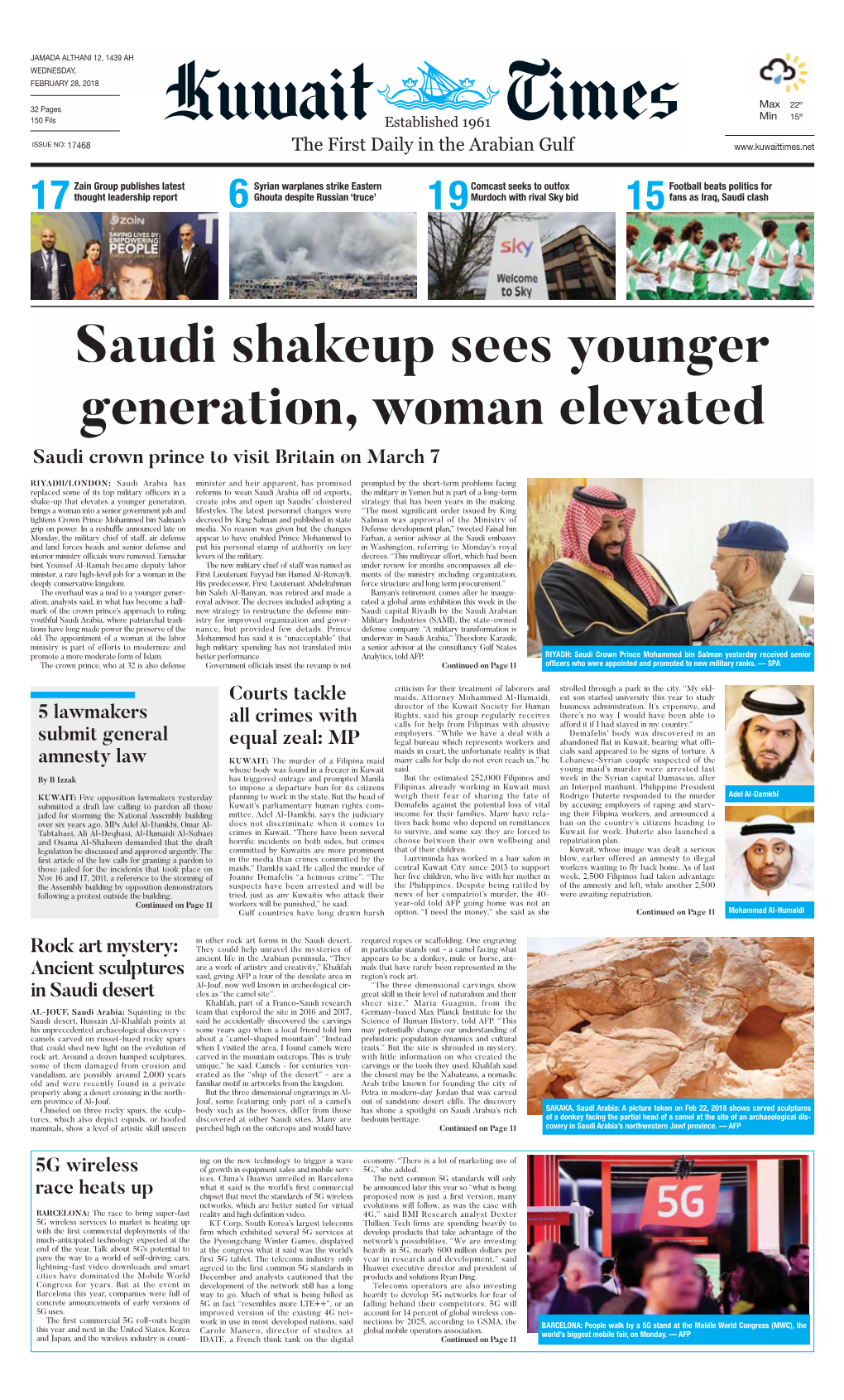 Kuwaittimes 28-2-2018.Qxp Layout 1