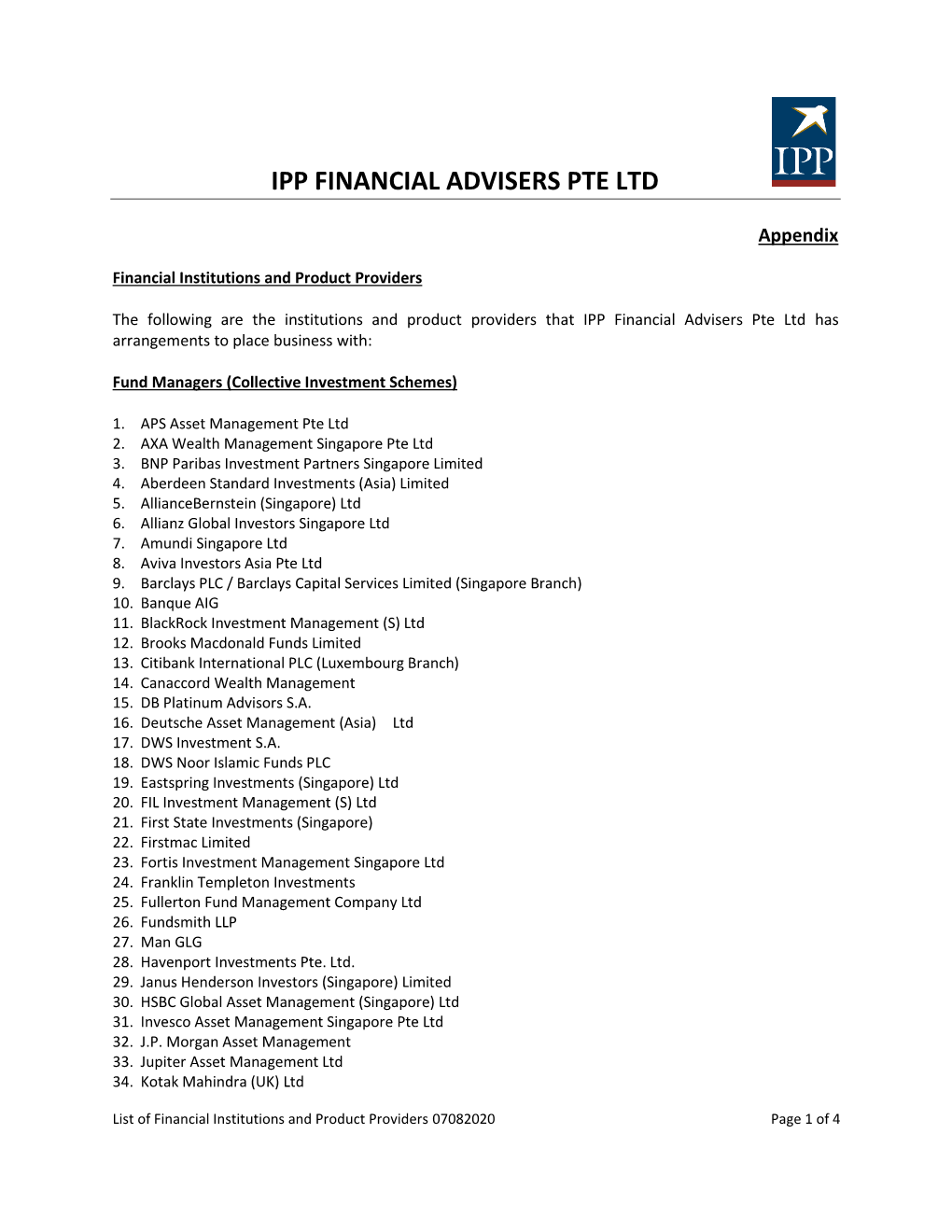Ipp Financial Advisers Pte Ltd