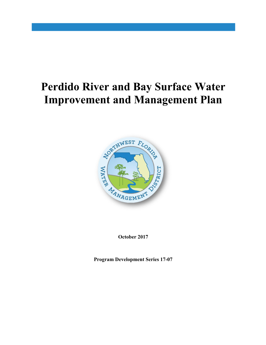 Perdido River and Bay Surface Water Improvement and Management Plan