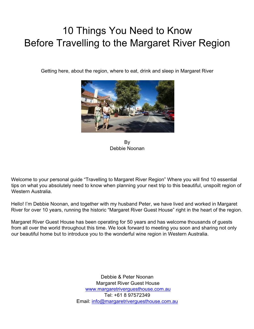 10 Things You Need to Know Before Travelling to the Margaret River