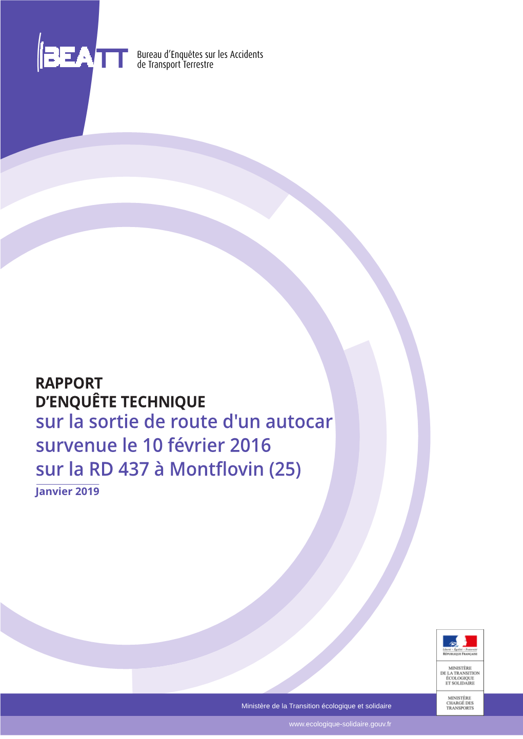 Sur La Sortie De Route D'un Autocar Survenue Le 10 Février 2016 Sur La