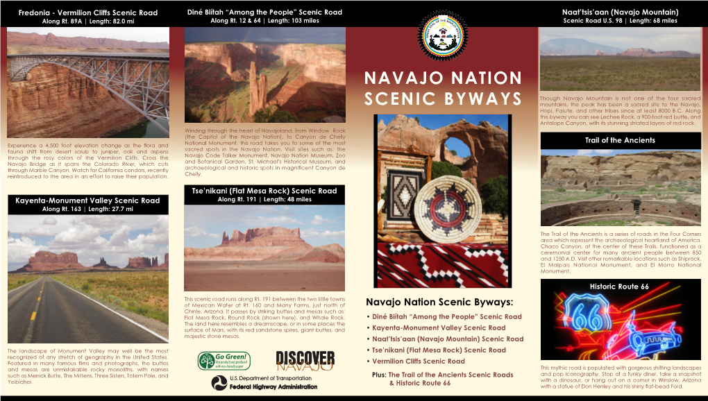 Navajo Nation Scenic Byways Brochure