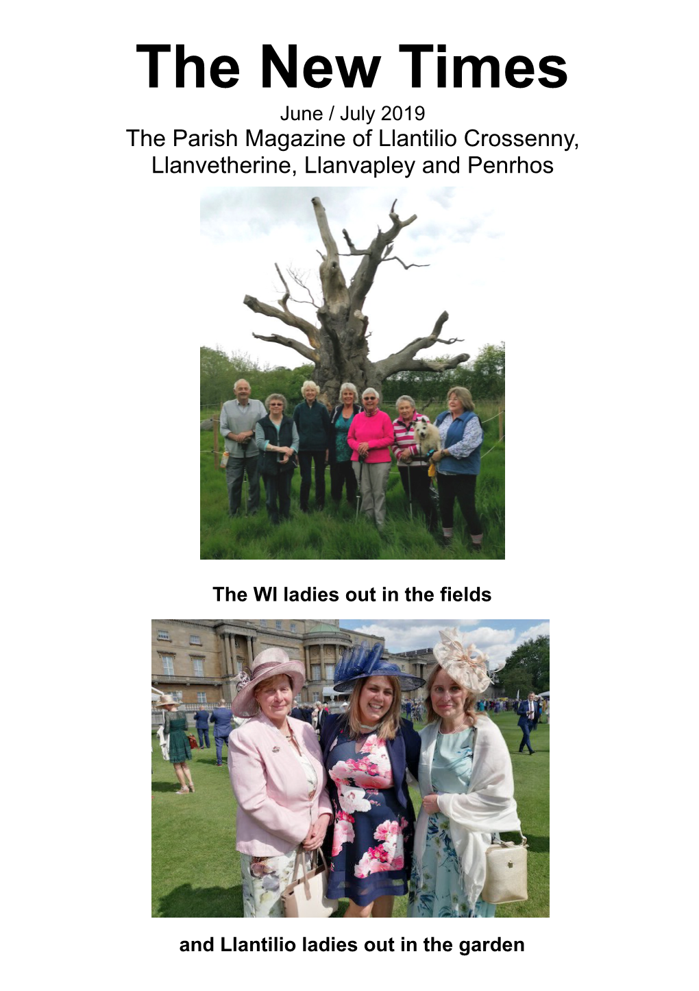The New Times June / July 2019 the Parish Magazine of Llantilio Crossenny, Llanvetherine, Llanvapley and Penrhos