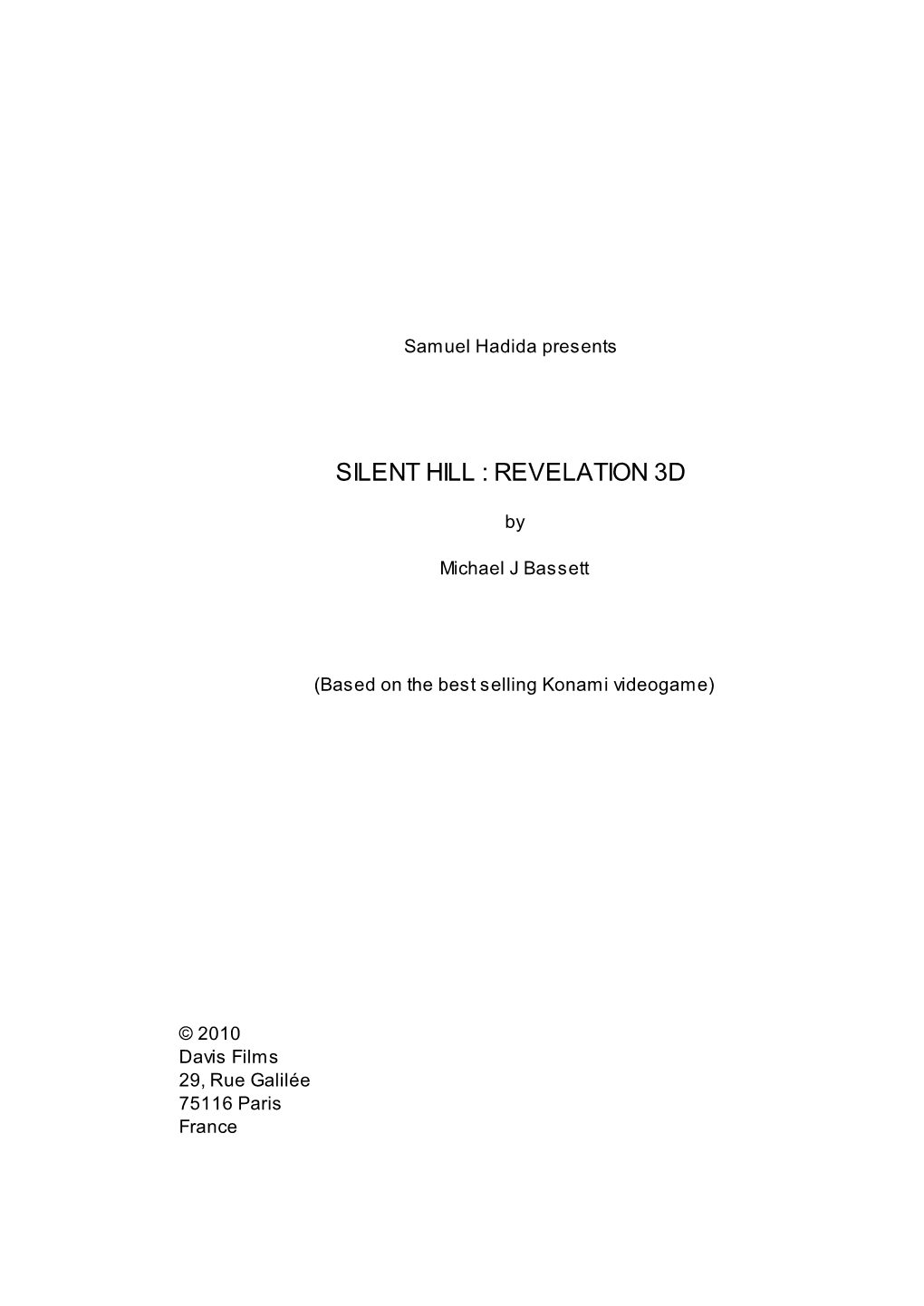 Revelation Original Script