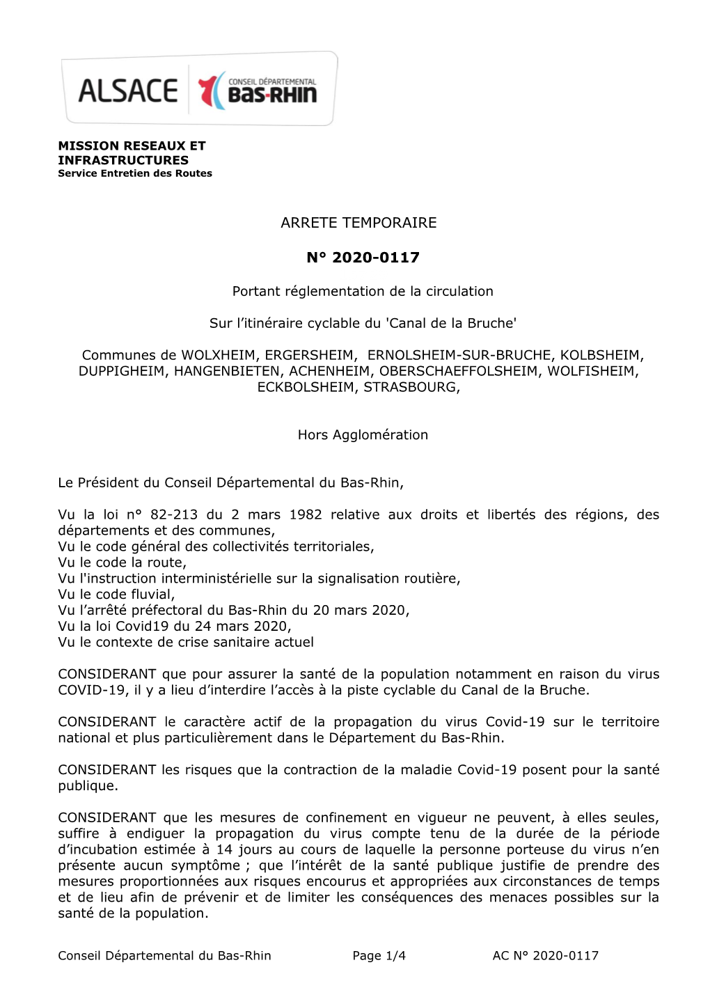 Réglementation Circulation Canal De La Bruche