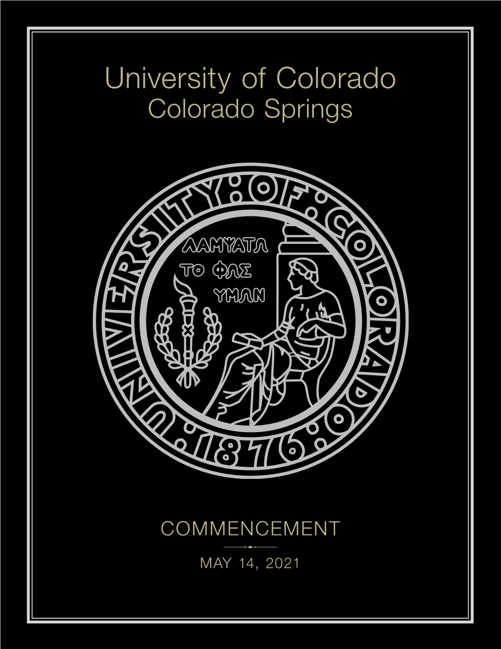 UCCS Spring 2021 Commencement Program