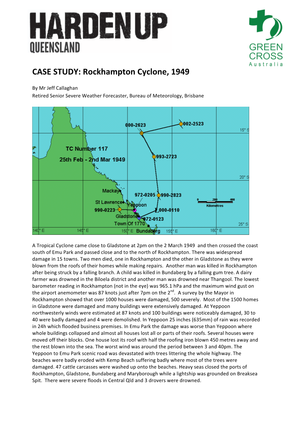 CASE STUDY: Rockhampton Cyclone, 1949