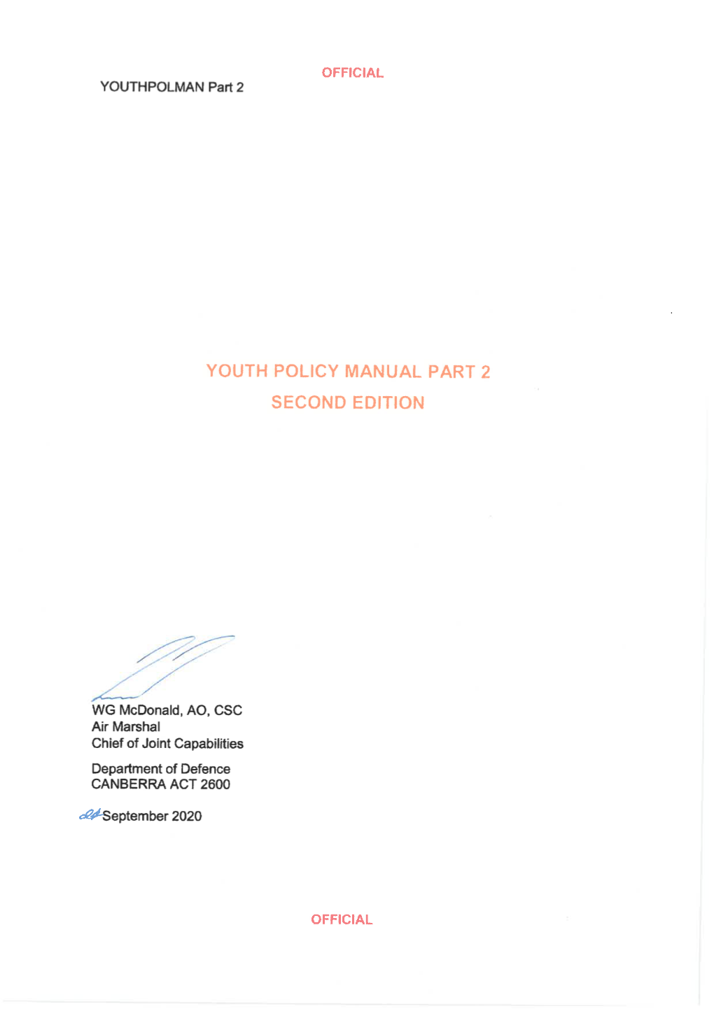 Youth Policy Manual Part 2 Second Edition