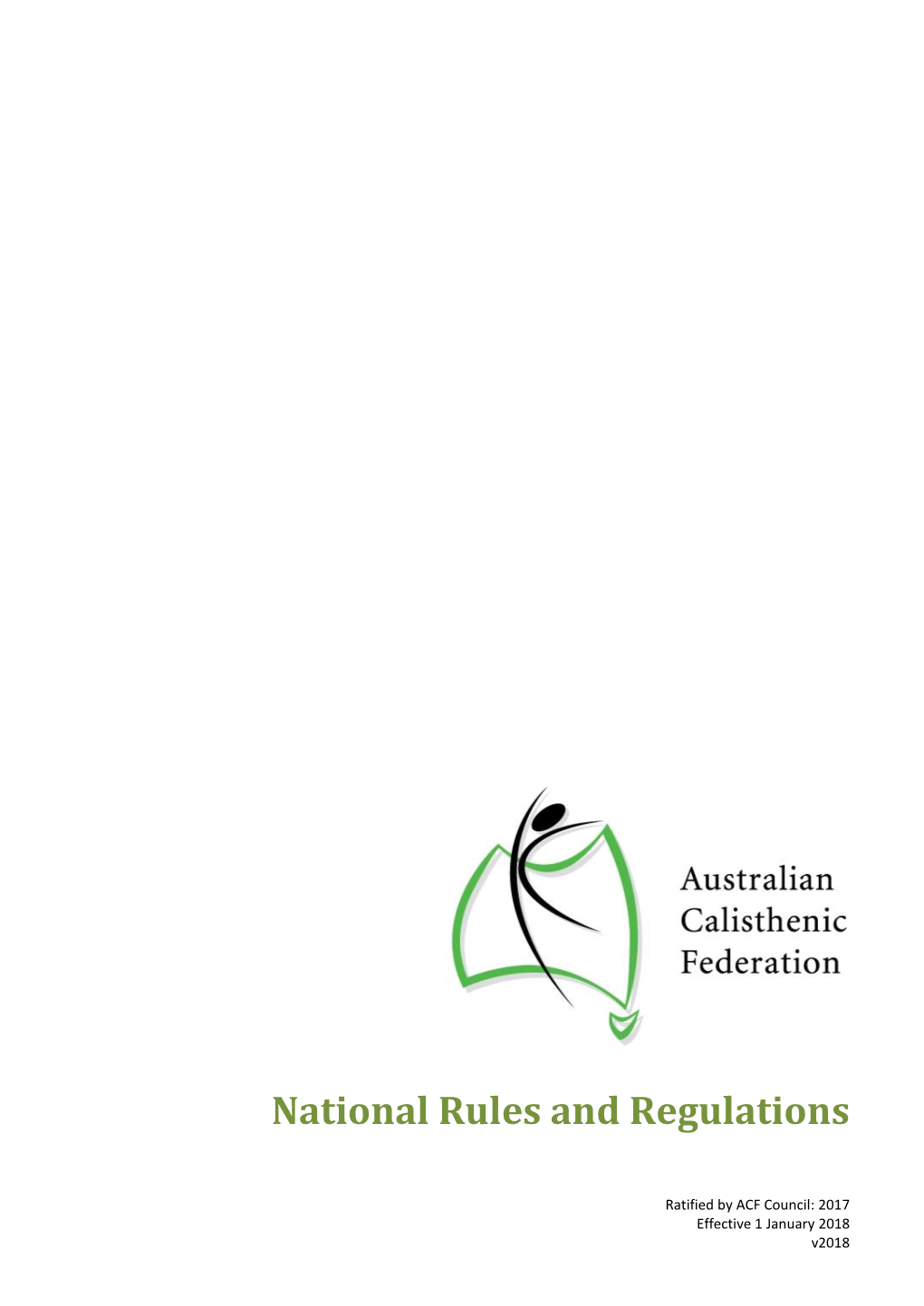 National Rules and Regulations