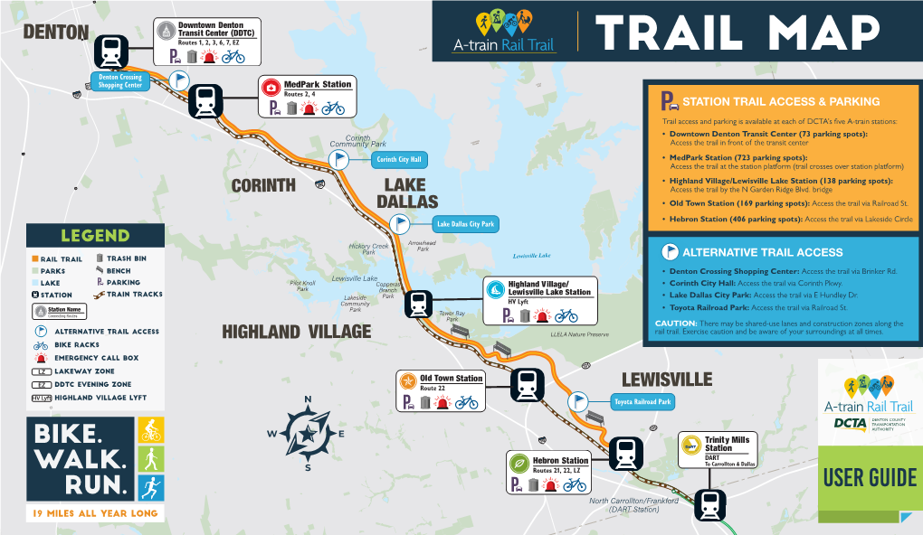 Rail Trail TRAIL MAP 2, 4, NC-N