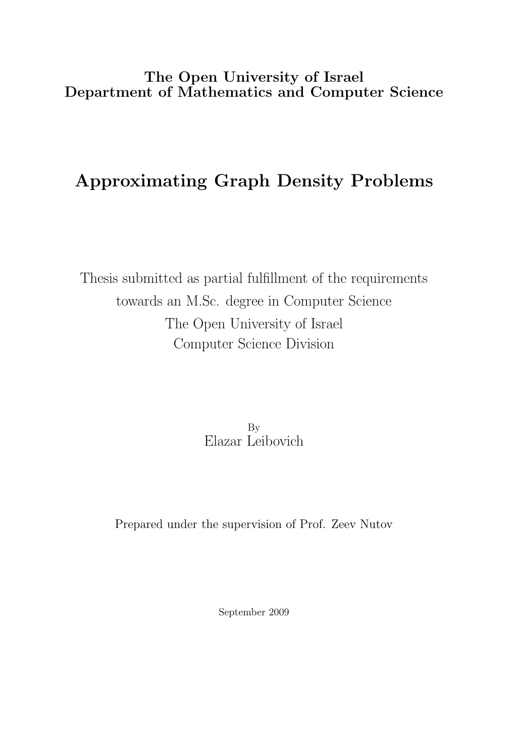 Approximating Graph Density Problems