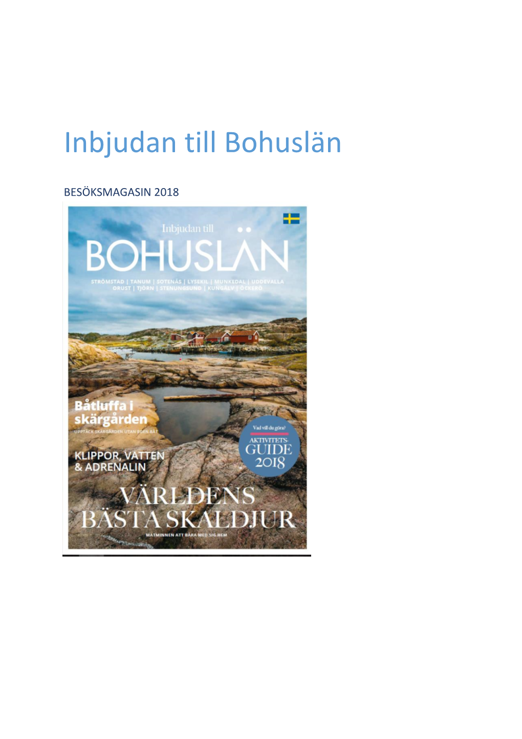 Inbjudan Till Bohuslän