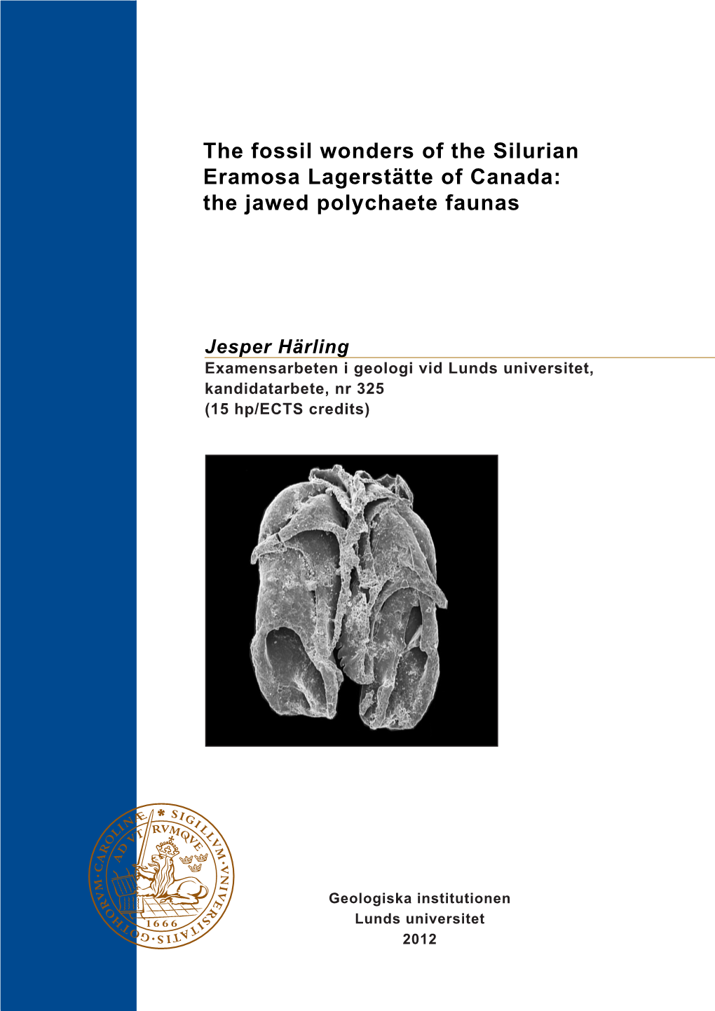 The Fossil Wonders of the Silurian Eramosa Lagerstätte of Canada: the Jawed Polychaete Faunas