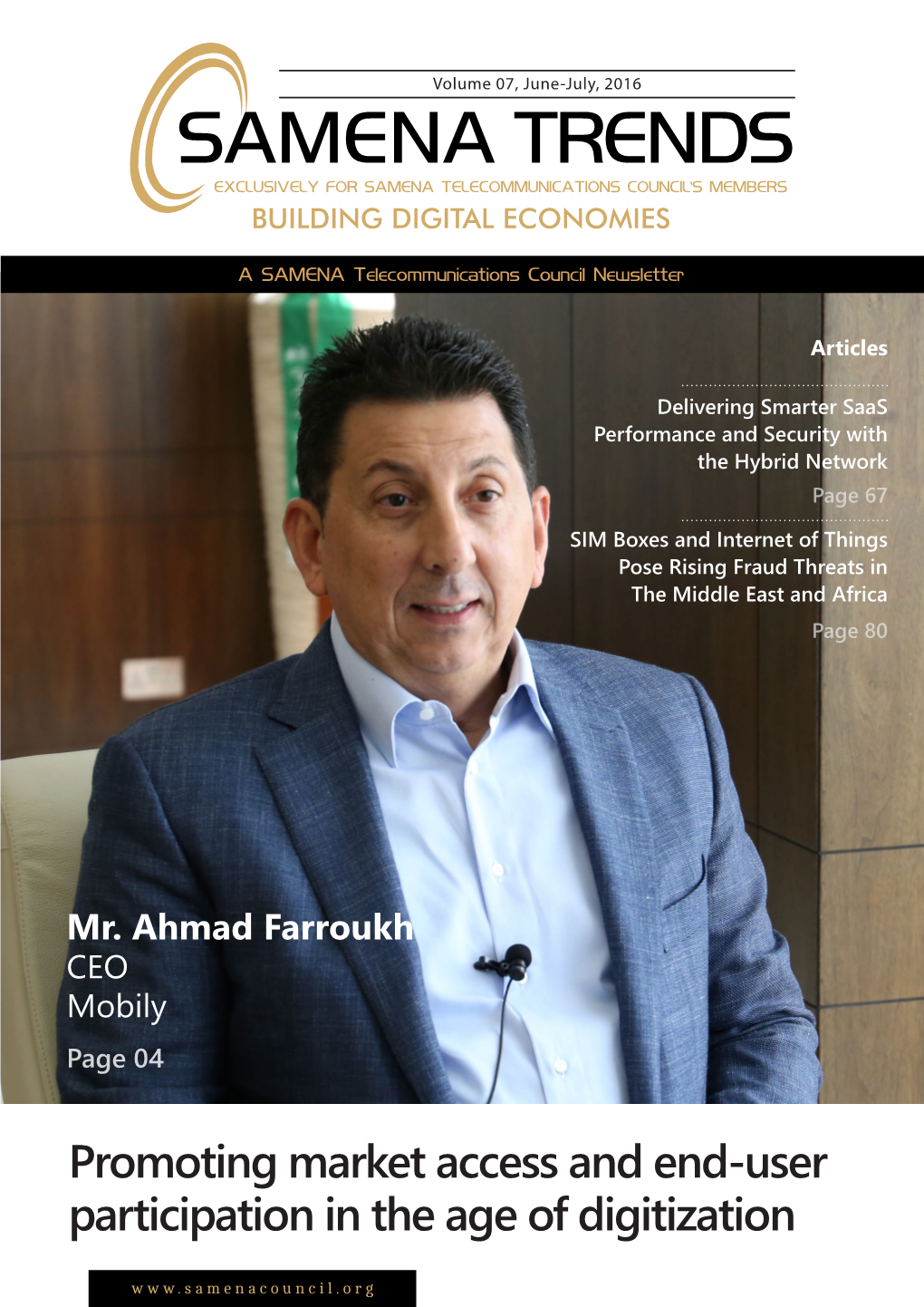 Samena Trends Exclusively for Samena Telecommunications Council's Members Building Digital Economies