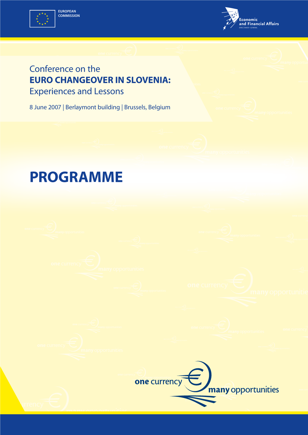 PROGRAMME Programme Programme