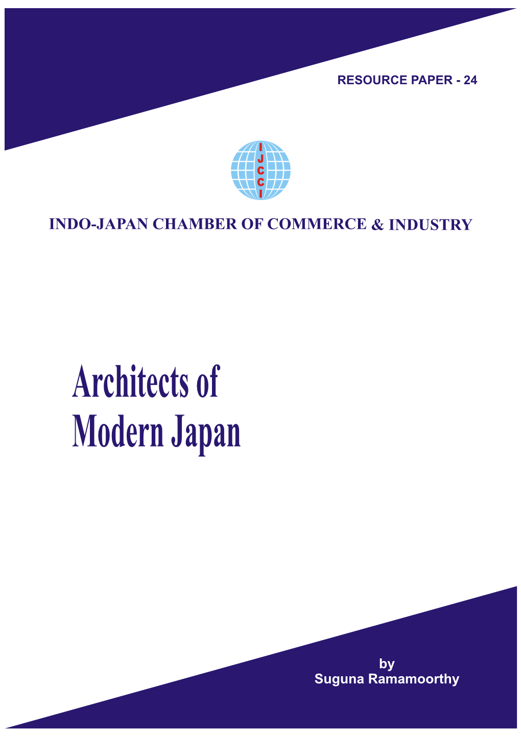 Resource Paper -24, Architects of Modern Japan by Suguna