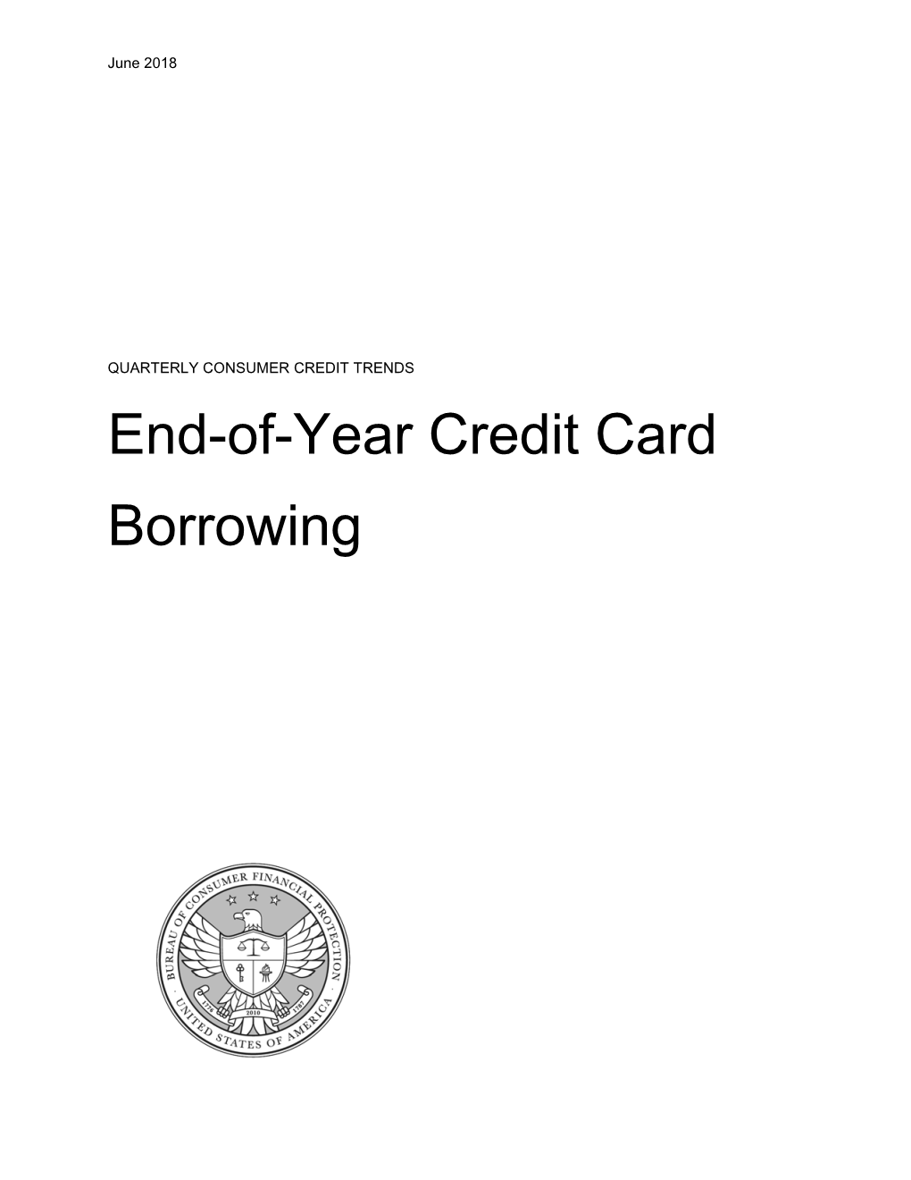 End-Of-Year Credit Card Borrowing